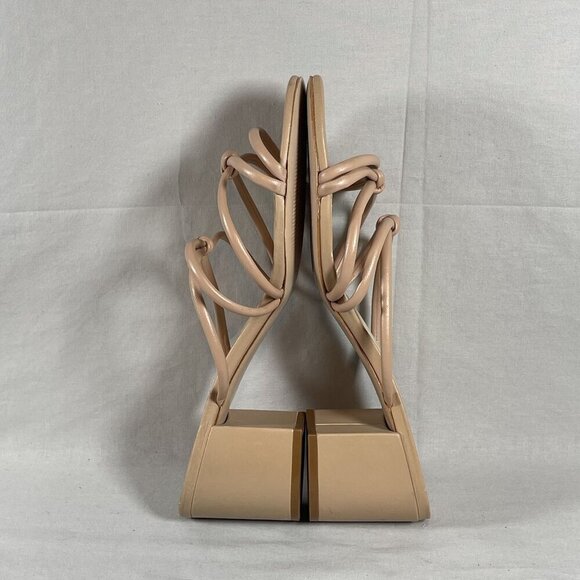 SCHUTZ True Beige Princey Strappy Block Heel Sandal Women's Shoe Size 9.5-NEW - Picture 6 of 8